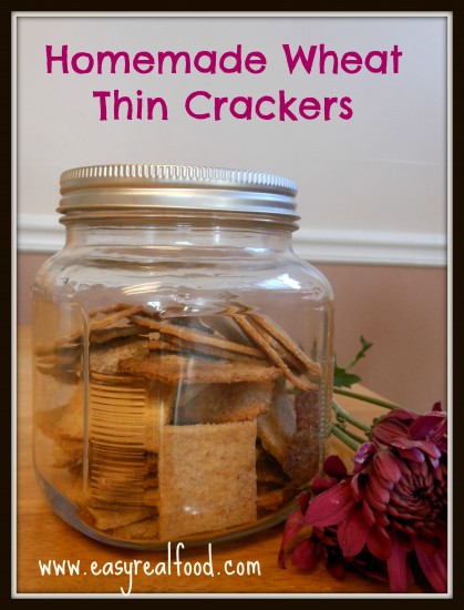 wheat thin crackers|http://www.wholesimplelife.com #homemadesnacks #homemadecrackers