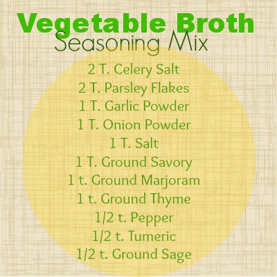Vegetable Broth Seasoning