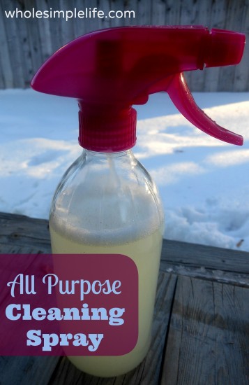 all purpose cleaning spray| http://www.wholesimplelife.com #washingsoda #castillesoap #drbronners #essentialoils #naturalcleaning