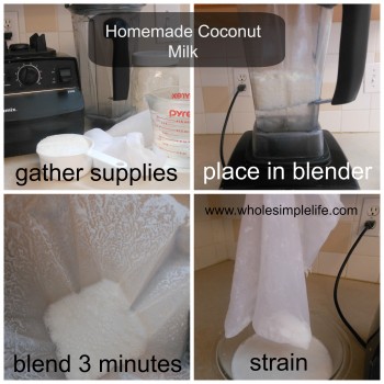 Homemade Coconut Milk | https://www.hannahhepworth.com #coconutmilk #diaryfree