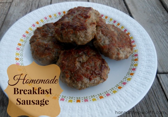 Homemade Breakfast Sausage | http://www.hannahhepworth