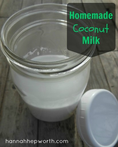 Homemade Coconut Milk | https://www.hannahhepworth.com