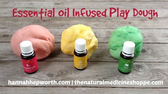 Essential Oil Infused Play Dough | https://www.hannahhepworth.com #essentialoils #aromatherapy