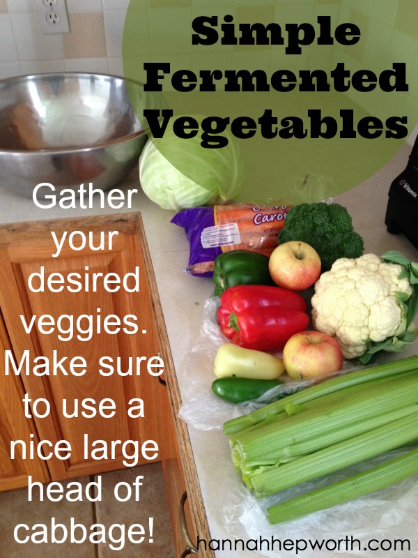 Simple Fermented Veggies | https://www.hannahhepworth.com 
