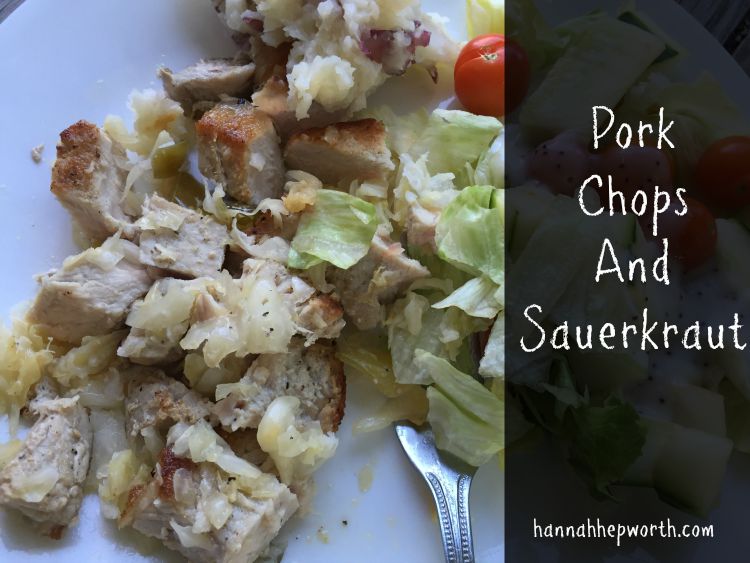Pork Chops And Homemade Saurkraut https://www.hannahhepworth.com