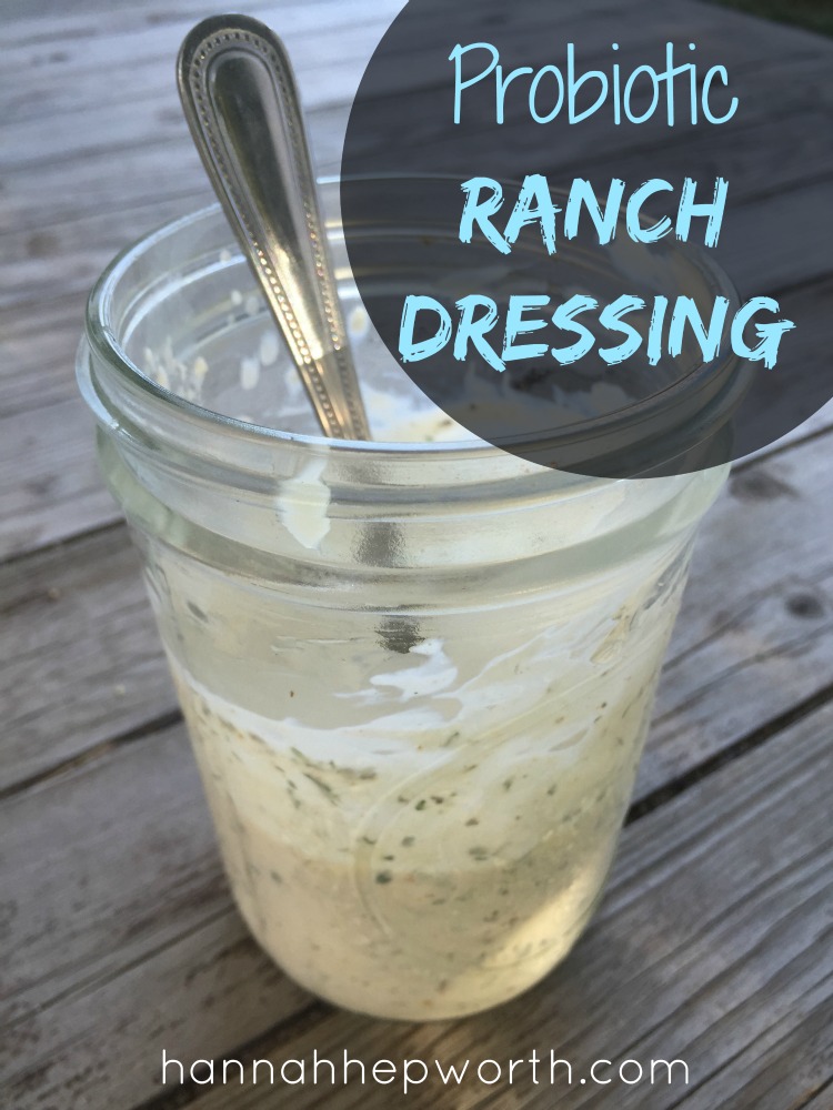 Probiotic Kefir Ranch Dressing | https://www.hannahhepworth.com 