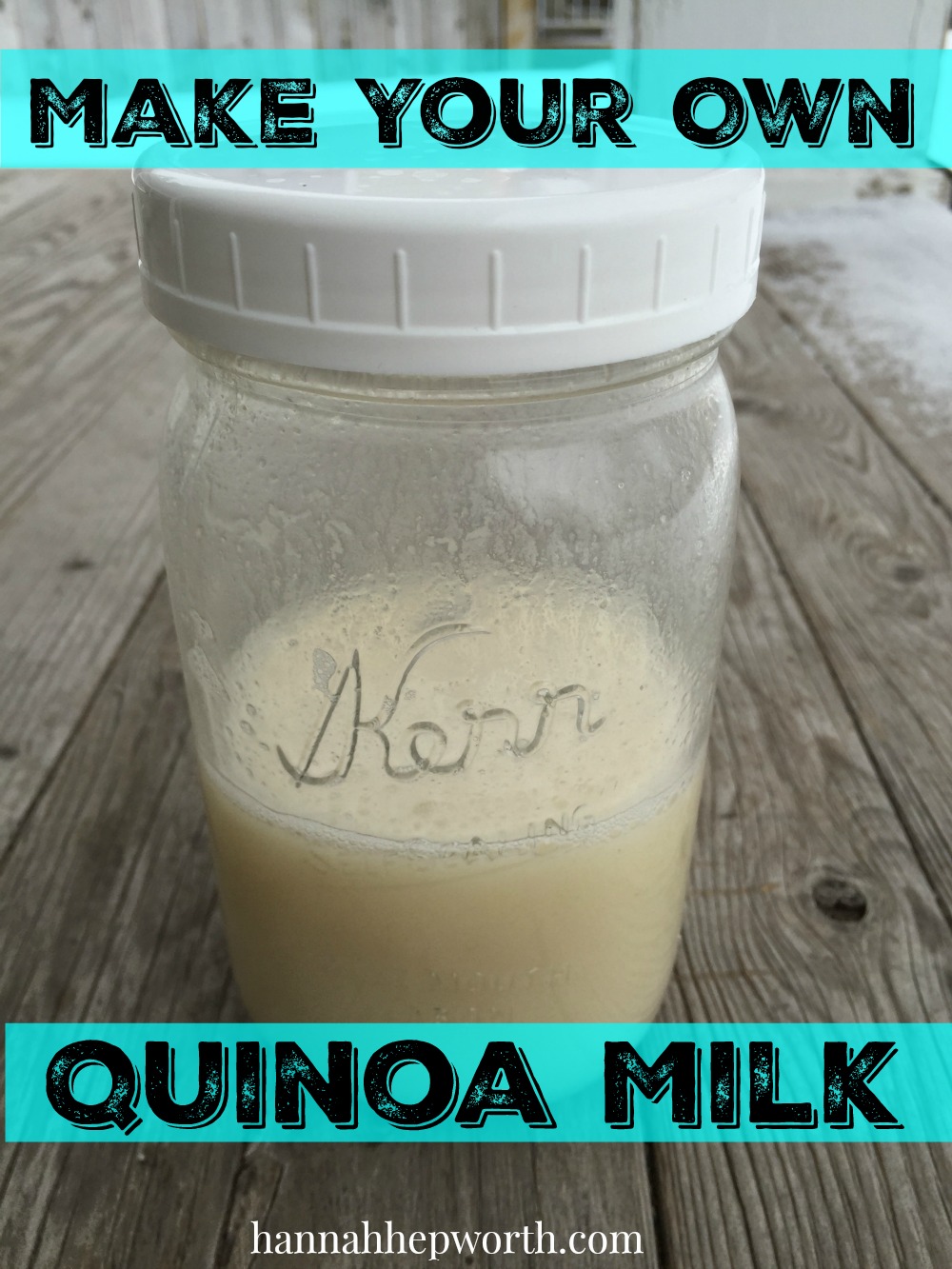 make your own quinoa milk | https://www.hannahhepworth.com 